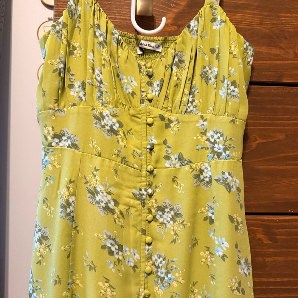 Floral Green Women's Dress - Abercrombie